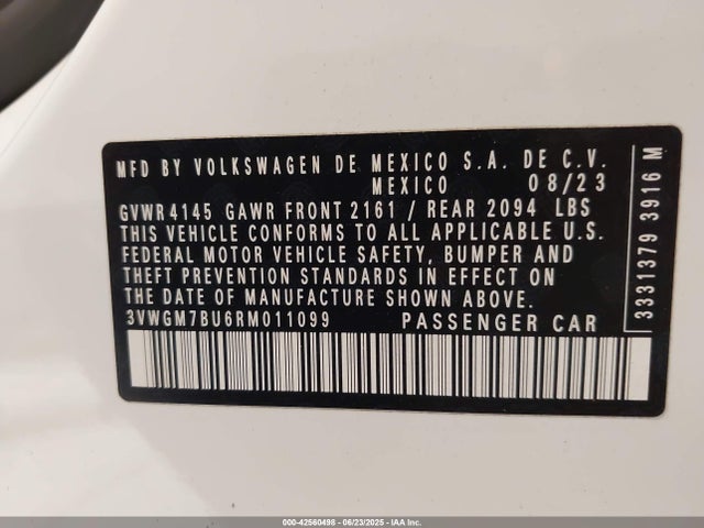 Volkswagen tsi 2024 3VWGM7BU6RM011099 Image 9