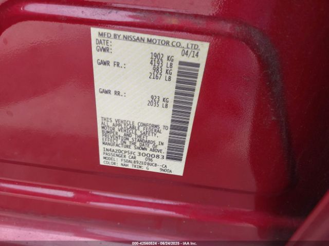 2015 NISSAN LEAF 1N4AZ0CP5FC300083 Photo 8