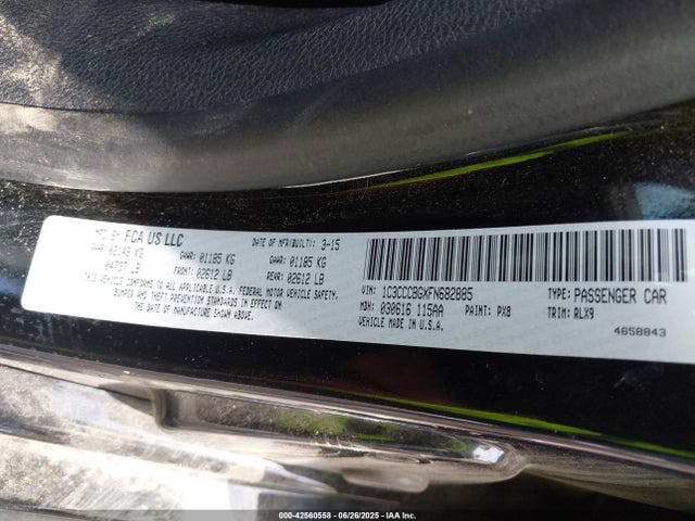 Chrysler 2015 2015 1C3CCCBGXFN682885 Image 9