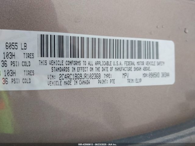 2018 CHRYSLER PACIFICA 2C4RC1BG9JR102368 Photo 8