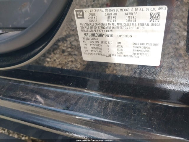 3GTU2NEC5HG164718 GMC l83 -spark ignited direct injection, variable valve timing, afm, e85 max, alum