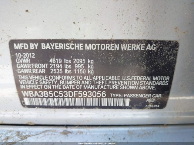 2013 BMW 328I WBA3B5C53DF593056 Photo 8