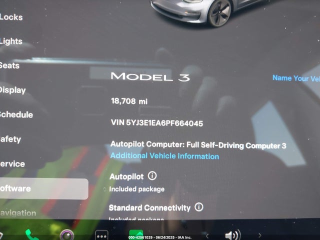 2023 TESLA MODEL 3 5YJ3E1EA6PF664045 Photo 6
