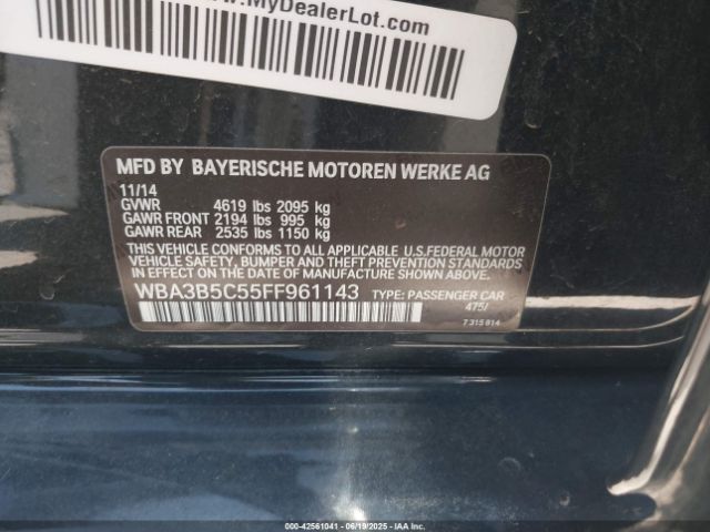2015 BMW 328I WBA3B5C55FF961143 Photo 8