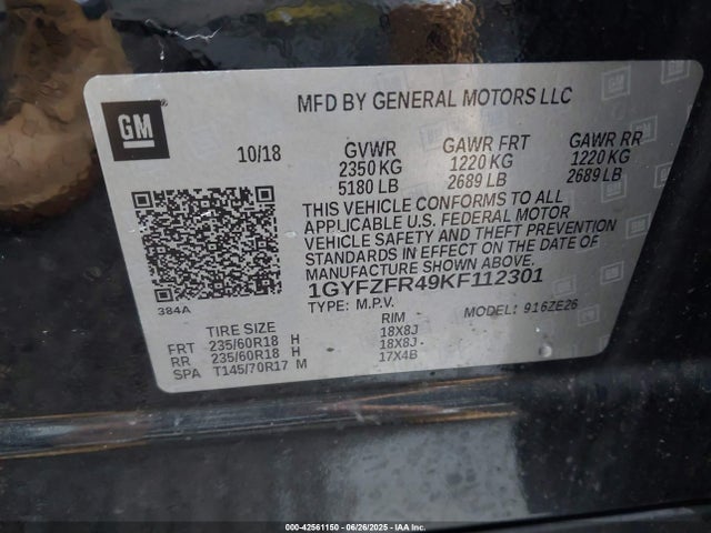 2019 CADILLAC XT4 1GYFZFR49KF112301 Photo 8