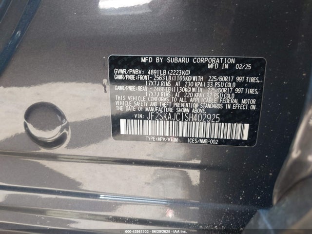 JF2SKAJC1SH402925 Subaru na