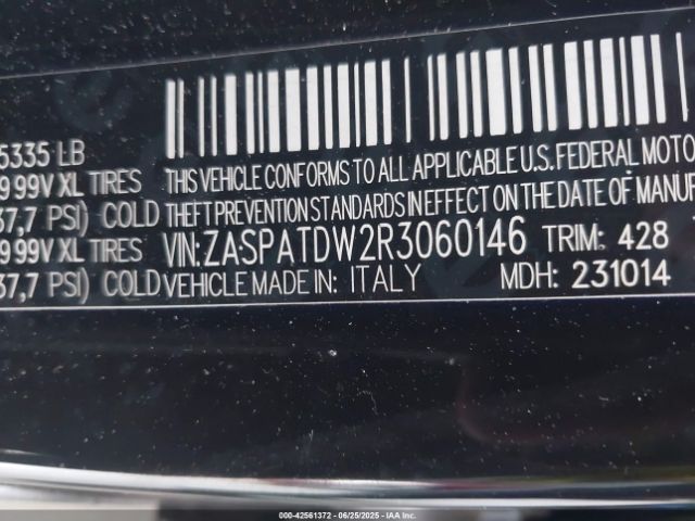 2024 ALFA ROMEO TONALE ZASPATDW2R3060146 Photo 8