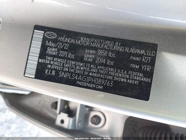 5NPLS4AG1PH089763 Hyundai mpi nu pe
