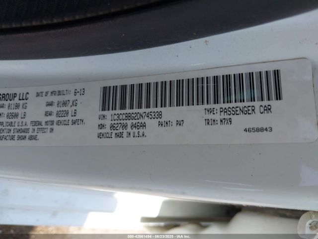 2013 CHRYSLER 200 1C3CCBBG2DN745338 Photo 8