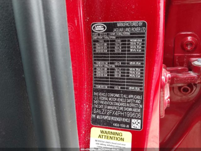 2023 LAND ROVER RANGE ROVER EVOQUE SALZT2FX4PH199606 Photo 8