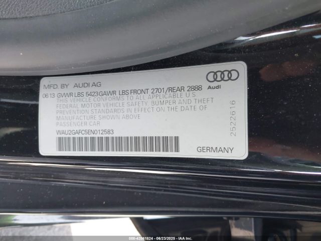 2014 AUDI A7 WAU2GAFC5EN012583 Photo 8