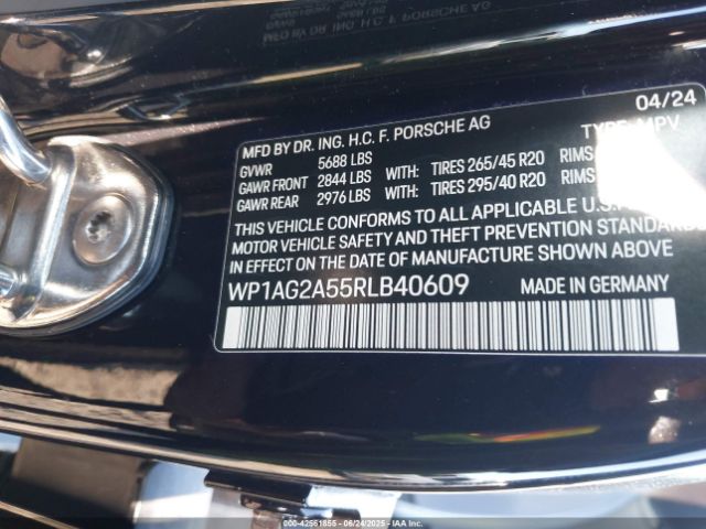 2024 PORSCHE MACAN WP1AG2A55RLB40609 Photo 8