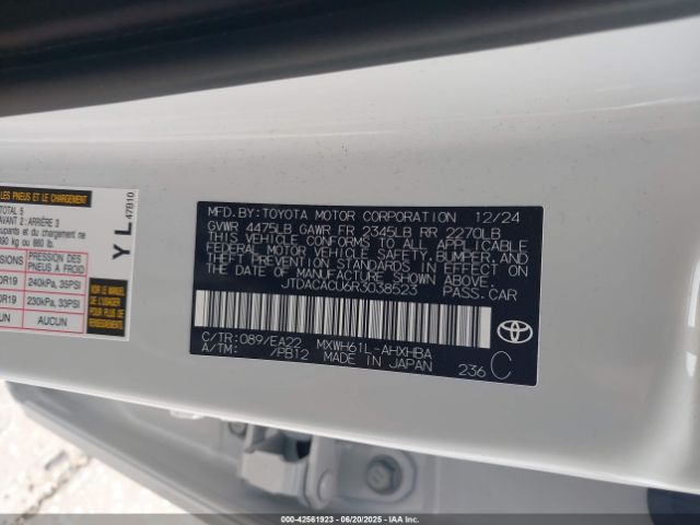 2024 TOYOTA PRIUS PRIME JTDACACU6R3038523 Photo 8