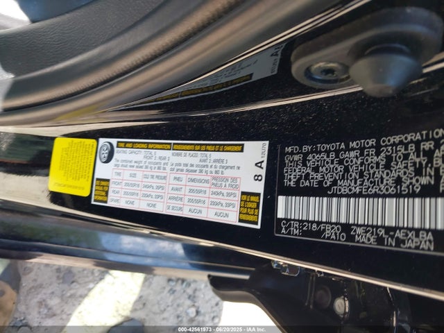 Toyota 2zr-fxe 2024 JTDBCMFE6R3061519 Image 9