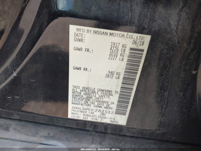 1N4AL3AP0JC282512 Nissan 2018