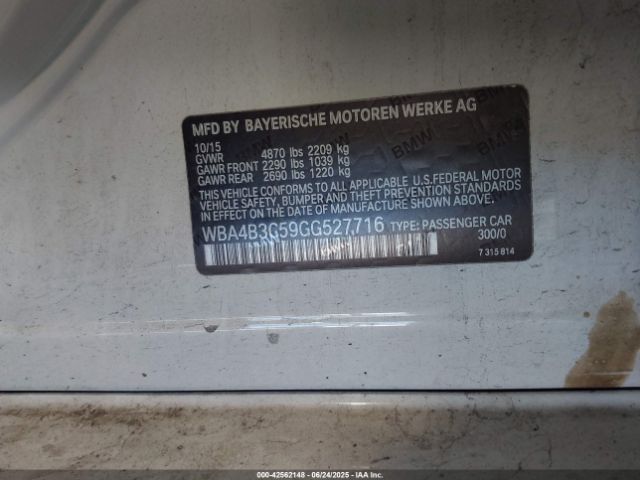 2016 BMW 435I GRAN COUPE WBA4B3C59GG527716 Photo 8