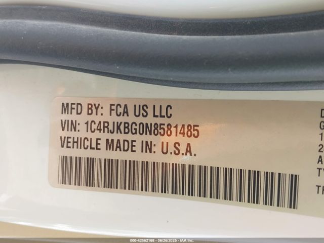 2022 JEEP GRAND CHEROKEE L 1C4RJKBG0N8581485 Photo 8