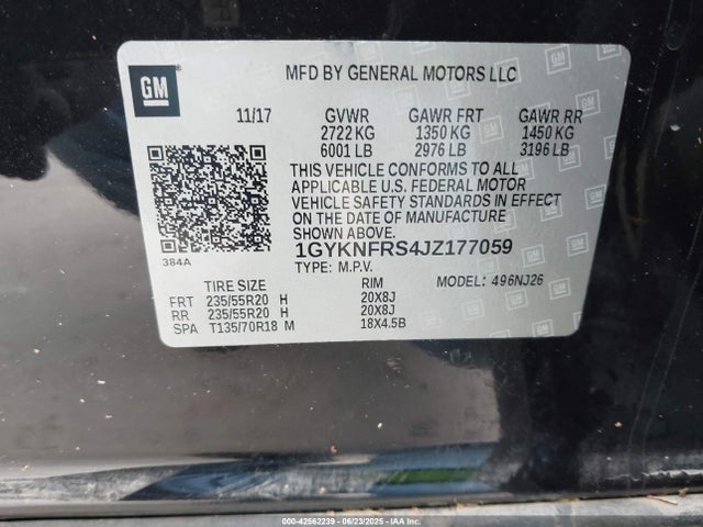 2018 CADILLAC XT5 1GYKNFRS4JZ177059 Photo 8