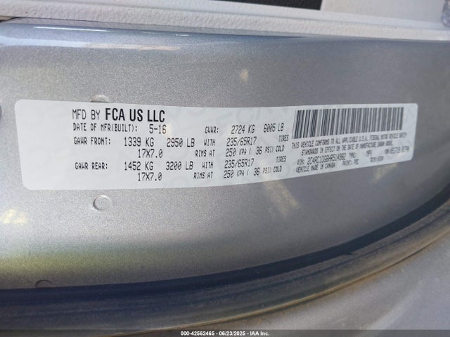 Chrysler Pacifica 2017 2C4RC1DG6HR514982 Image 9