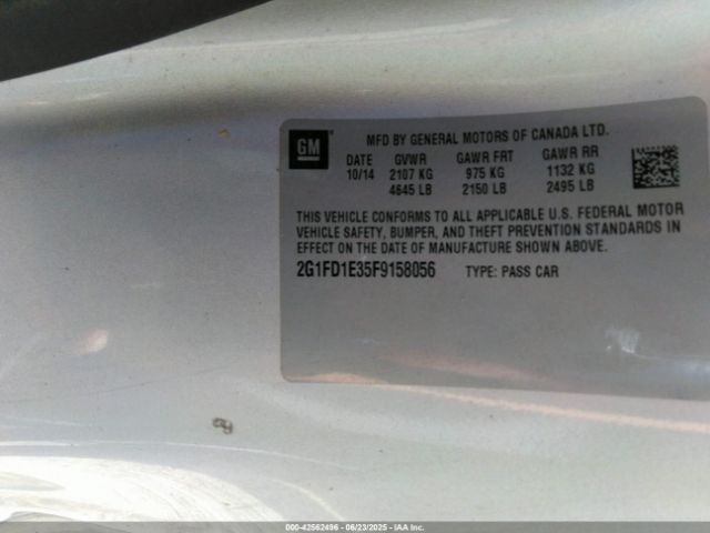 2015 CHEVROLET CAMARO 2G1FD1E35F9158056 Photo 8