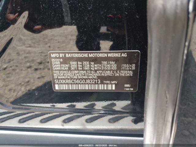 2016 BMW X5 5UXKR6C56G0J83213 Photo 8