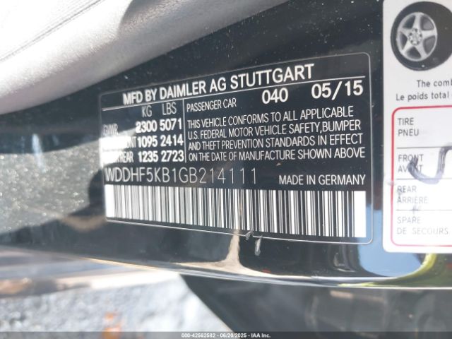 2016 MERCEDES-BENZ E 350 WDDHF5KB1GB214111 Photo 8