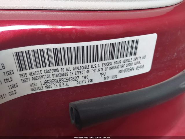 2009 JEEP GRAND CHEROKEE 1J8GR58K89C543527 Photo 8