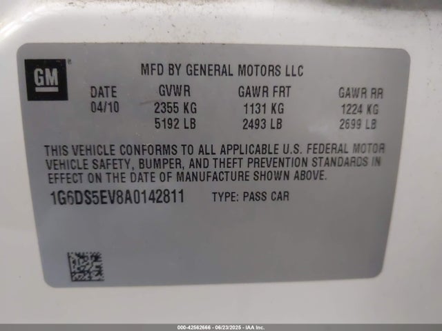 2010 CADILLAC CTS 1G6DS5EV8A0142811 Photo 8