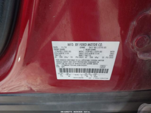 2020 FORD EXPLORER 1FMSK7DH4LGB35291 Photo 8
