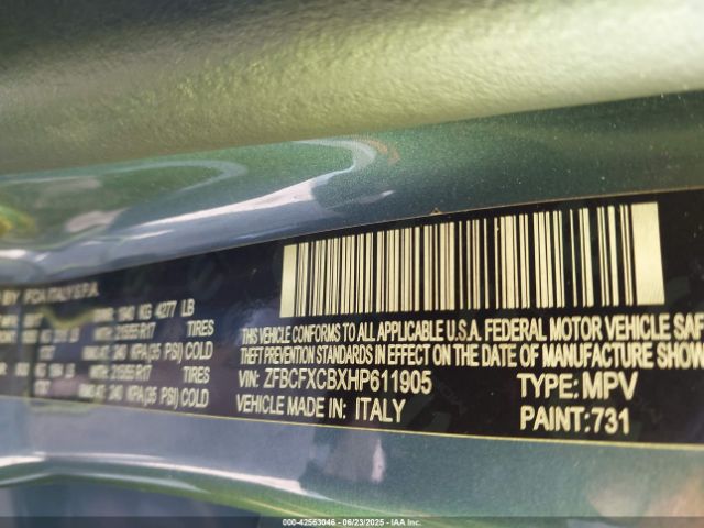 2017 FIAT 500X ZFBCFXCBXHP611905 Photo 8