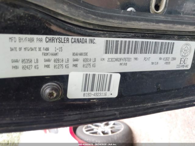 2015 CHRYSLER 300 2C3CCARG9FH767221 Photo 8