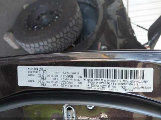 3C6UR5DL7HG537102 RAM 2500