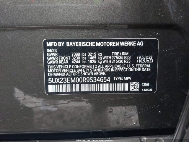 2024 BMW X7 5UX23EM00R9S34654 Photo 8