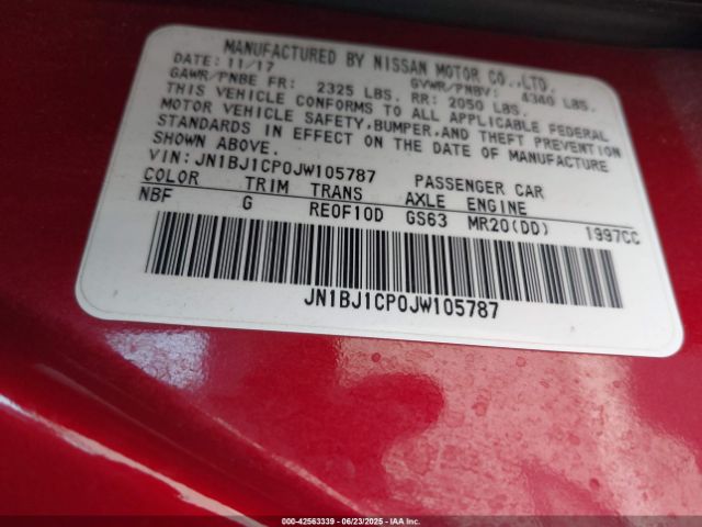 2018 NISSAN ROGUE SPORT JN1BJ1CP0JW105787 Photo 8