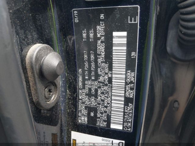 2019 TOYOTA 4RUNNER JTEBU5JR8K5665513 Photo 8