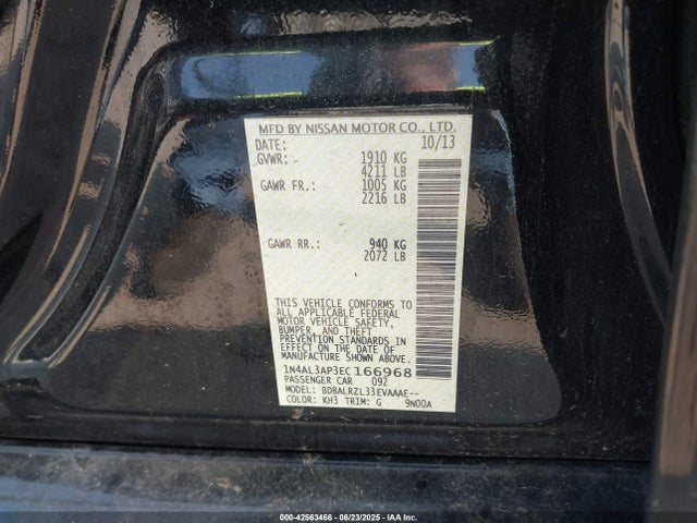 1N4AL3AP3EC166968 Nissan 2014