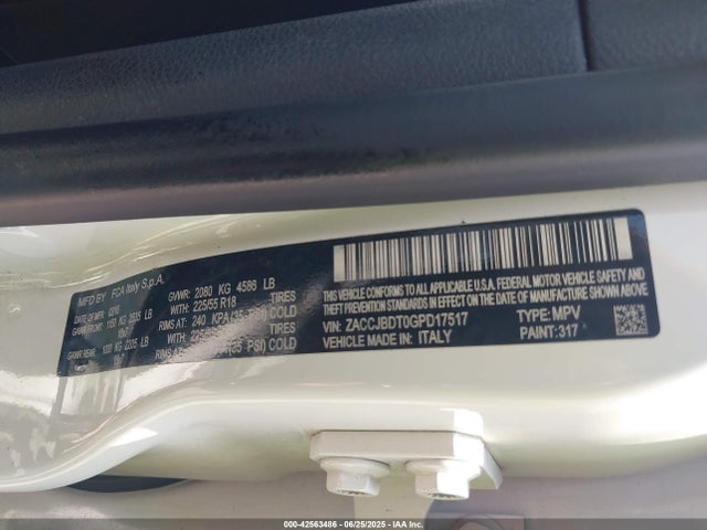 ZACCJBDT0GPD17517 Jeep Renegade