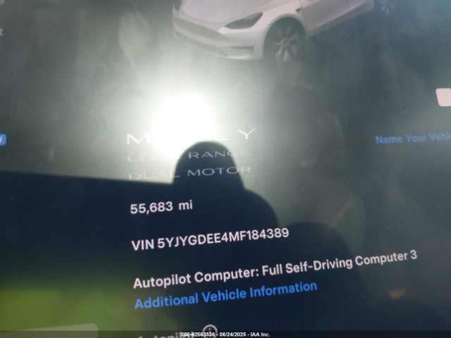 2021 TESLA MODEL Y 5YJYGDEE4MF184389 Photo 6