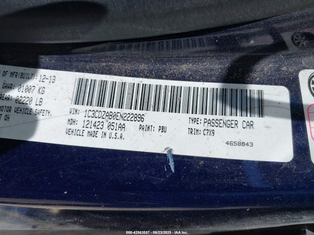Dodge Avenger 2014 1C3CDZAB0EN222896 Image 9