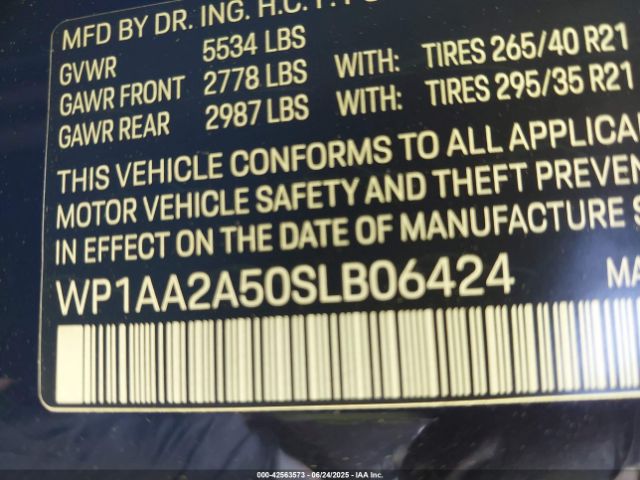 2025 PORSCHE MACAN WP1AA2A50SLB06424 Photo 8