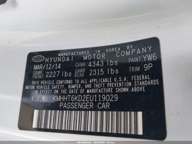KMHHT6KD2EU119029 Hyundai dohc theta - fr