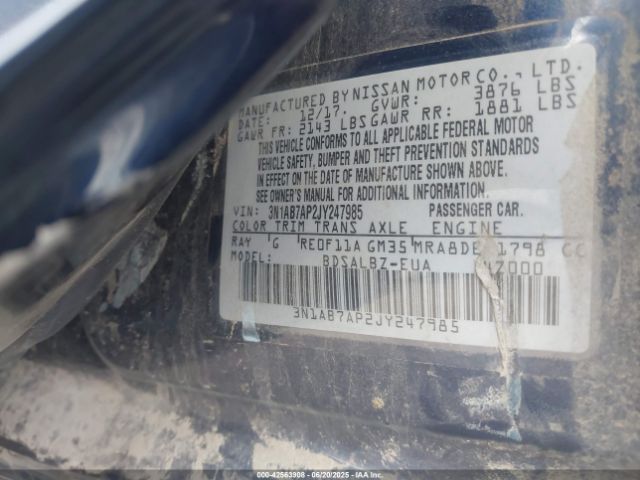 2018 NISSAN SENTRA 3N1AB7AP2JY247985 Photo 8