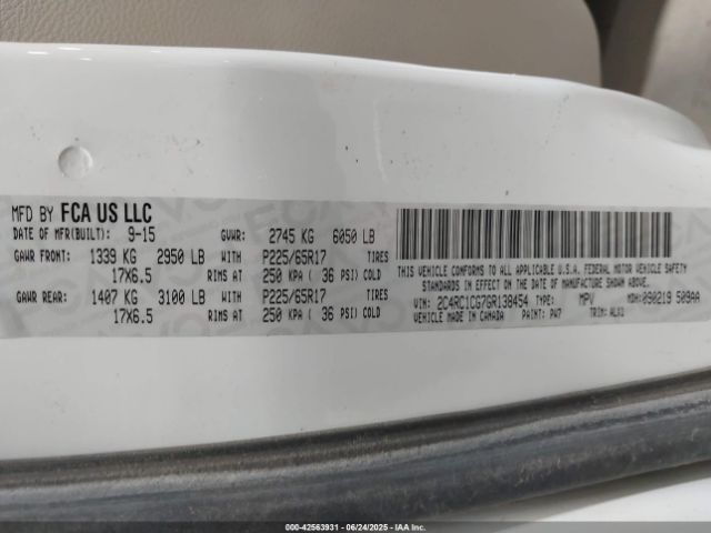 2016 CHRYSLER TOWN & COUNTRY 2C4RC1CG7GR138454 Photo 8