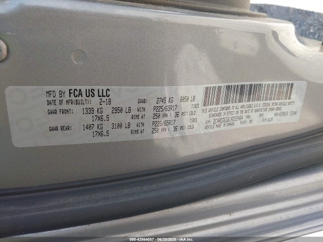 2C4RDGEG8JR222464 Dodge Grand Caravan