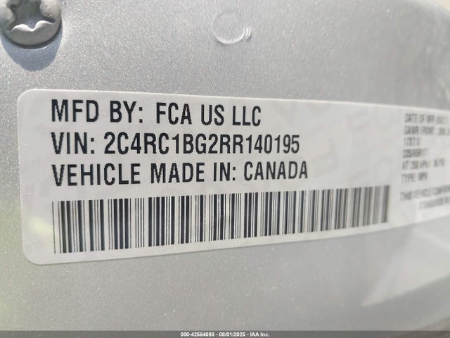 2C4RC1BG2RR140195 Chrysler 2024