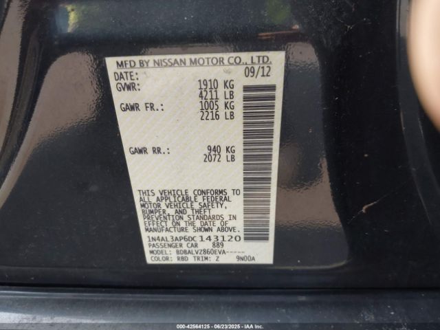 2013 NISSAN ALTIMA 1N4AL3AP6DC143120 Photo 8