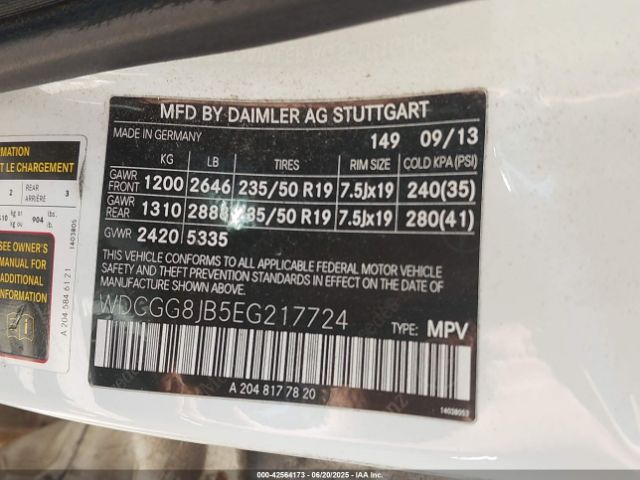 2014 MERCEDES-BENZ GLK 350 WDCGG8JB5EG217724 Photo 8