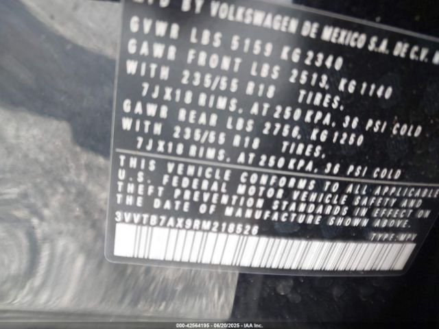 2024 VOLKSWAGEN TIGUAN 3VVTB7AX9RM218526 Photo 8