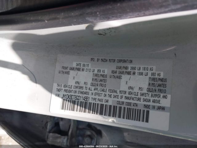2016 MAZDA CX-3 JM1DKBD78G0114661 Photo 8
