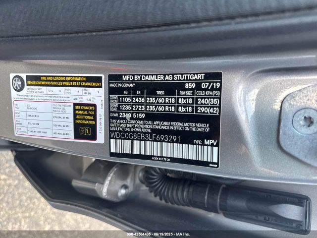 2020 MERCEDES-BENZ GLC WDC0G8EB3LF693291 Photo 8